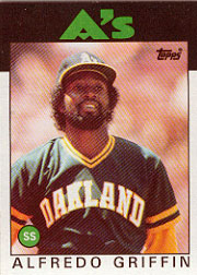 1986 Topps Baseball Cards      566     Alfredo Griffin